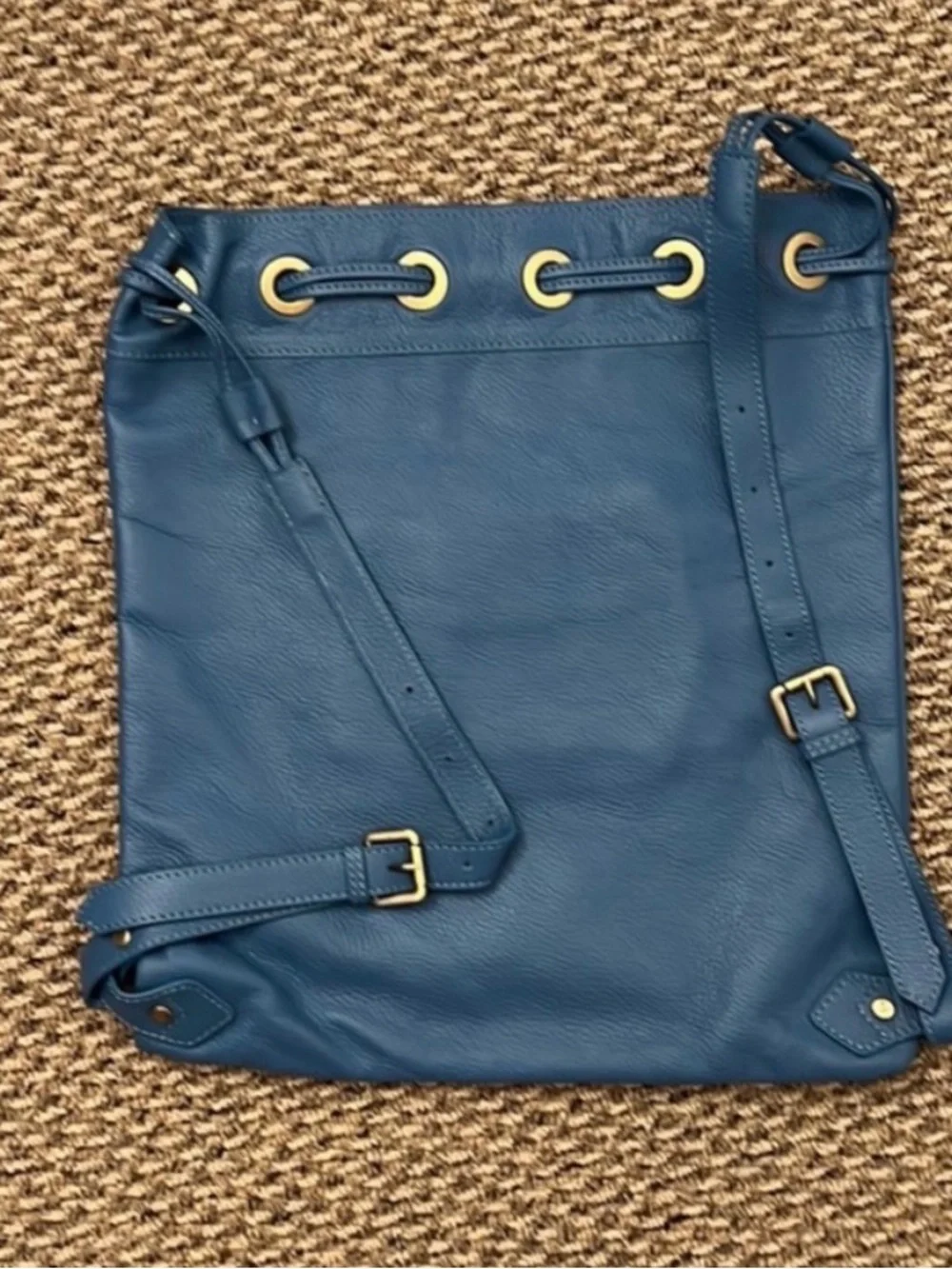 Vivianne Westwood Authentic Leather Backpack Bag With Gold Orb Hardware